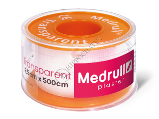 Emplastru MEDRULL Transparent 2.5 cm x 5 m rulon.