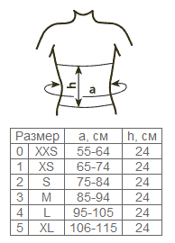 Пояс 0012-01 Comfort фиксация поясничного отдела позвоночника
