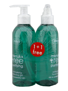 Ziaja Manuka Tree Gel de curatare + lotiune tonica 