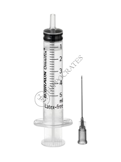 Шприцы с иглой 5 мл Омнификс 3-х компонентные №100
