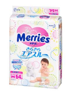 MERRIES Size M №64 6-11kg (SJ) scutece