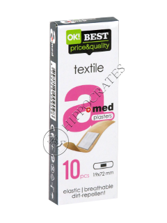 Пластырь MEDRULL AM Textil 1.9 см x 7.2 см № 10