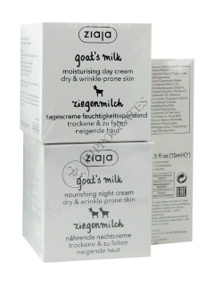 Ziaja Goat`s milk Crema de zi +crema de noapte+Crema de ochi 