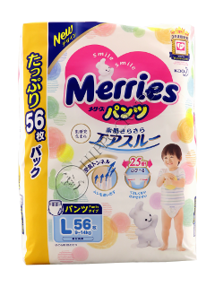 MERRIES Size L  № 56 9-14kg (UJ) chilotei-scutec