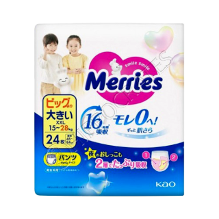 MERRIES Size XXL №24 15-28 kg (SJ) chilotei-scutec MERRIES Size XXL №24 15-28 kg (SJ) chilotei-scutec